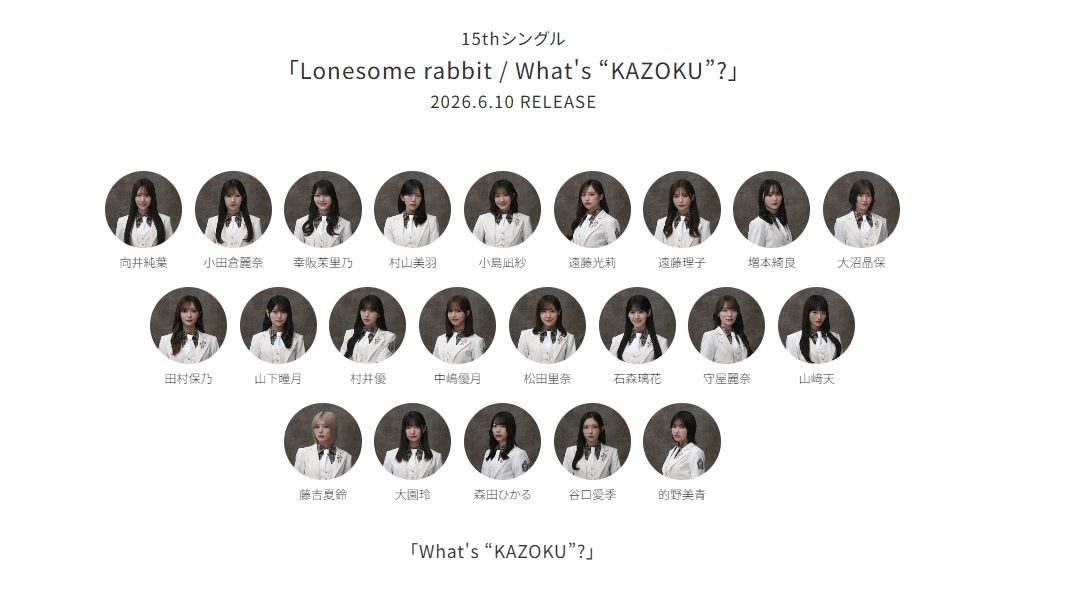15thシングル